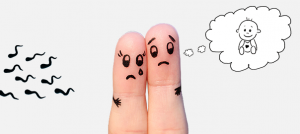 two infertile faces thinking about having a baby