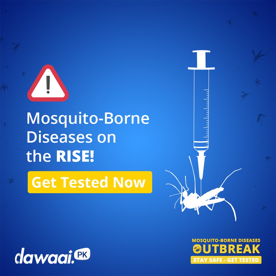 Getting tested early can help in preventing more serious effects of Mosquito-Borne Diseases like #Dengue or #Malaria ⚠
Get tested at home without leaving your home!
Click here: https://dawaai.pk/labtests